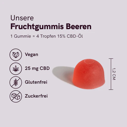CBD Fruchtgummis (1500mg) Beeren