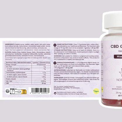 CBD Fruchtgummis (1500mg) Beeren